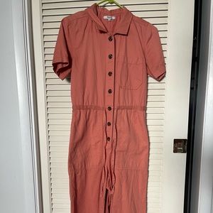 Madewell jumpsuit peach